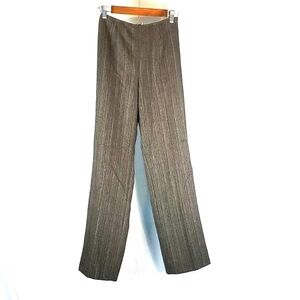 Vintage‎ Carlisle Striped High-Waisted Wool Blend Trousers
